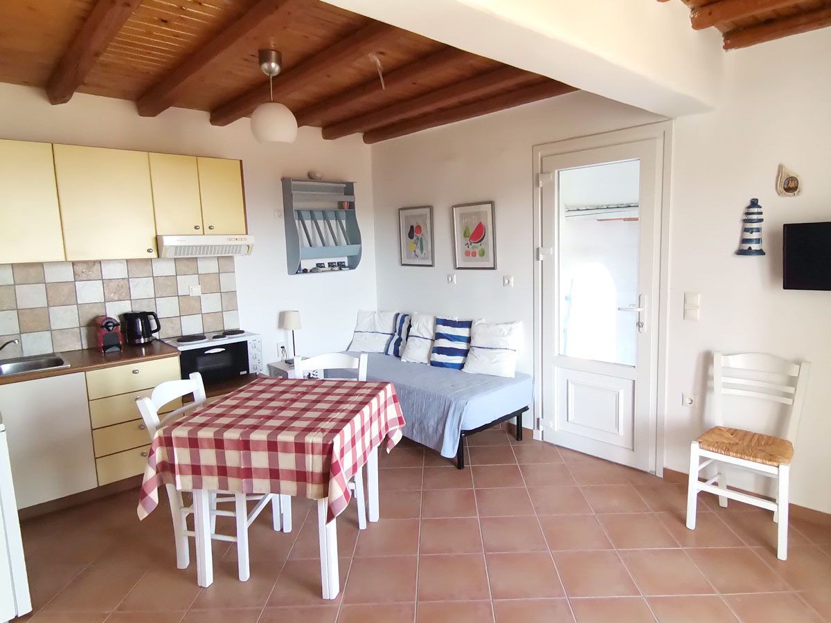 Appartement Maroussa 1 à Serifos avec chambre et cuisine